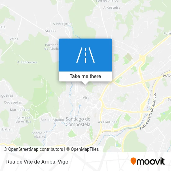 Rúa de Vite de Arriba map