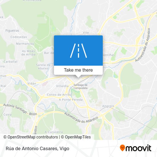 Rúa de Antonio Casares map