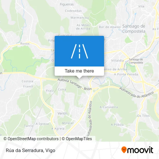 Rúa da Serradura map