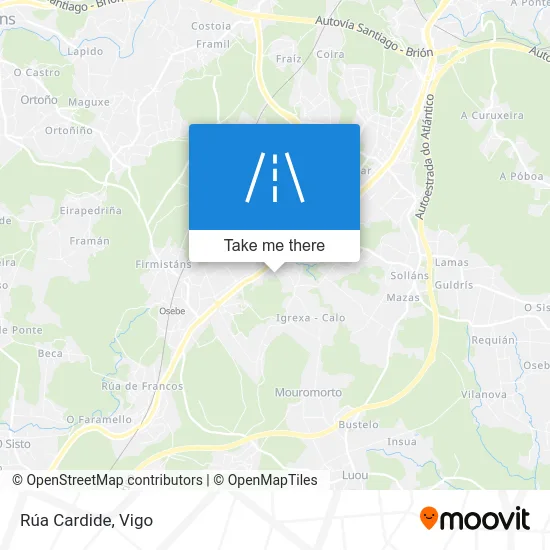 Rúa Cardide map