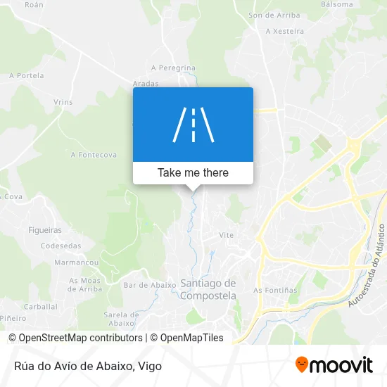 Rúa do Avío de Abaixo map