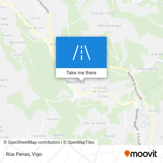 Rúa Penas map