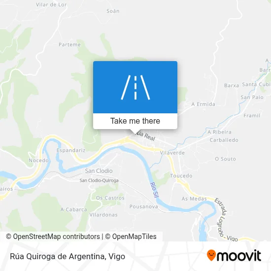 Rúa Quiroga de Argentina map