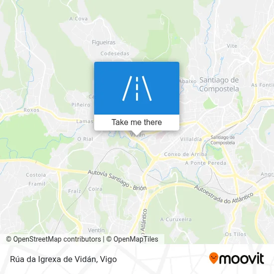 Rúa da Igrexa de Vidán map