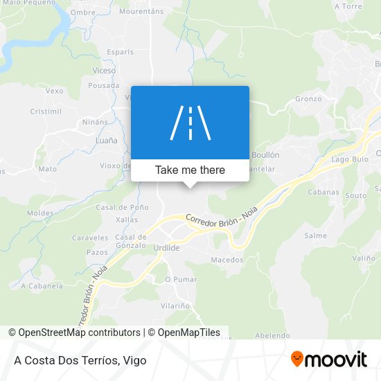 A Costa Dos Terríos map