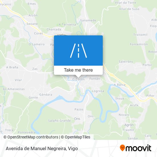 mapa Avenida de Manuel Negreira