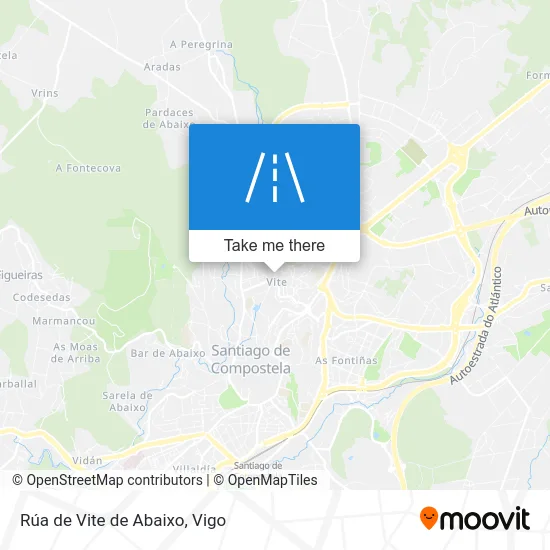 Rúa de Vite de Abaixo map