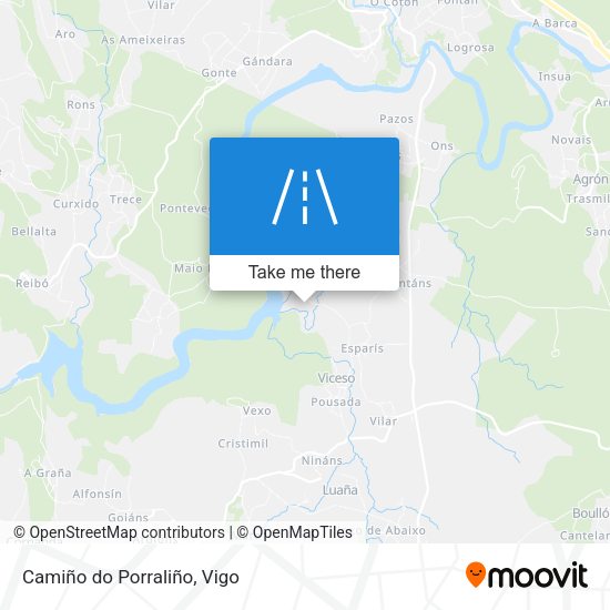 Camiño do Porraliño map