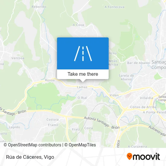 Rúa de Cáceres map