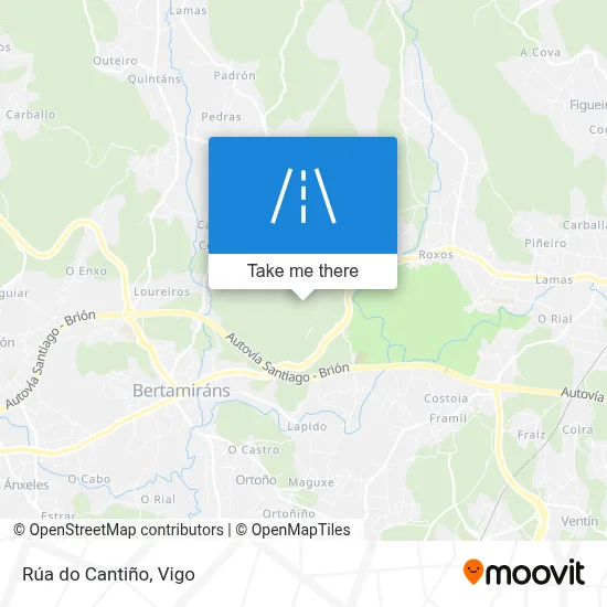 Rúa do Cantiño map