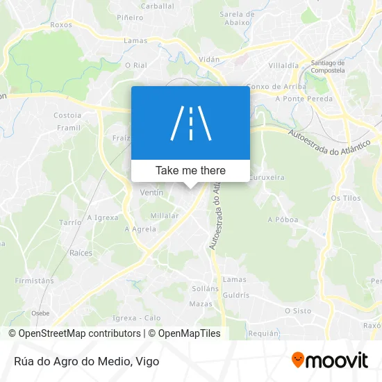 Rúa do Agro do Medio map