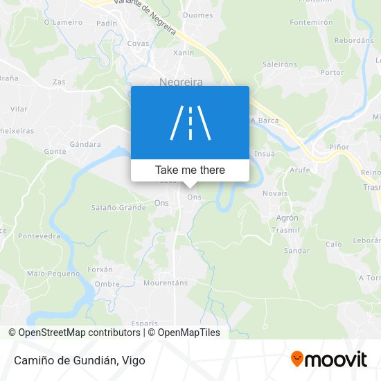 Camiño de Gundián map