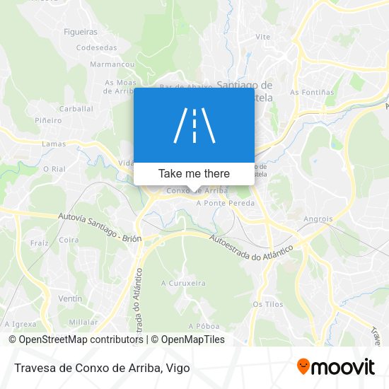 Travesa de Conxo de Arriba map
