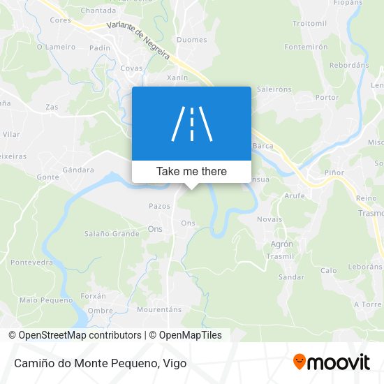 Camiño do Monte Pequeno map