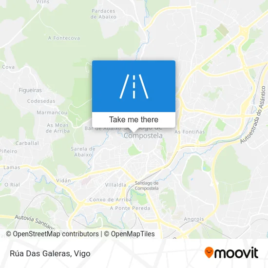 Rúa Das Galeras map