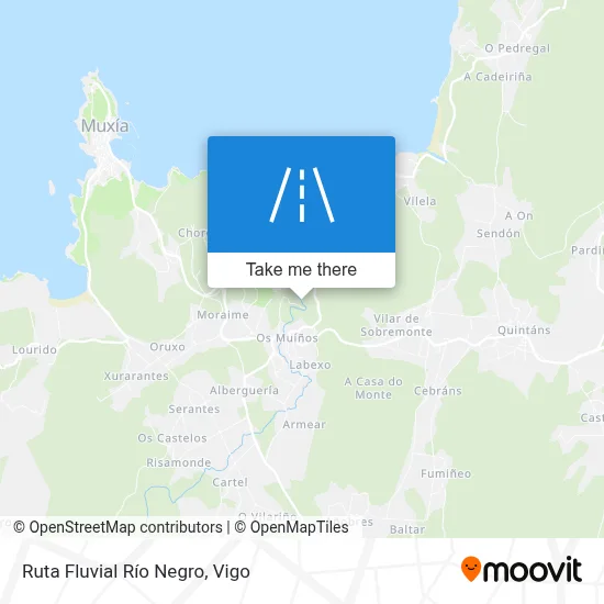 Ruta Fluvial Río Negro map