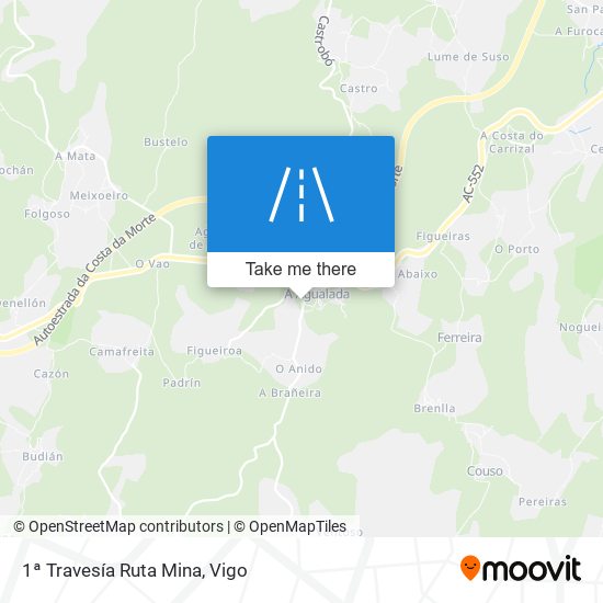 mapa 1ª Travesía Ruta Mina