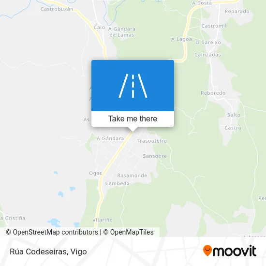 Rúa Codeseiras map