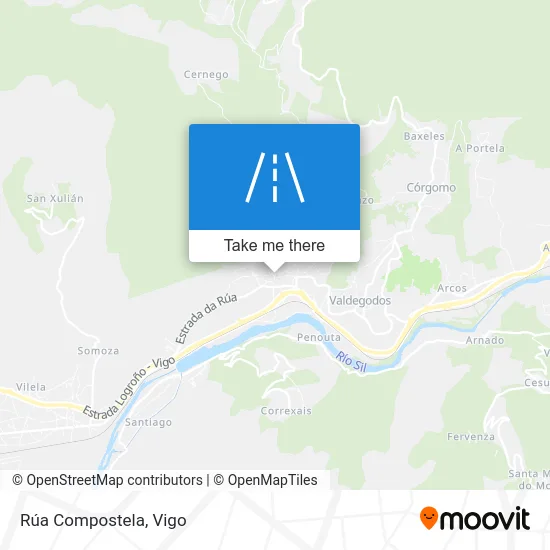 Rúa Compostela map
