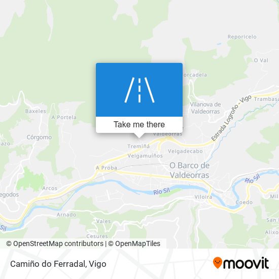 Camiño do Ferradal map