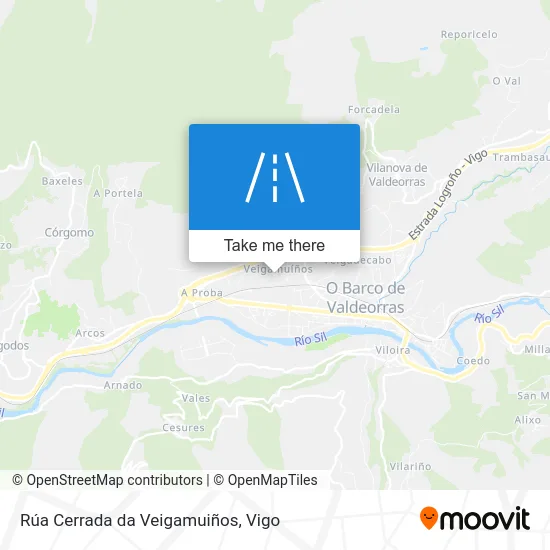 Rúa Cerrada da Veigamuiños map