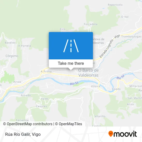 Rúa Río Galir map