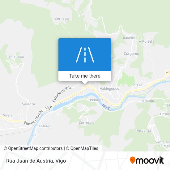 Rúa Juan de Austria map