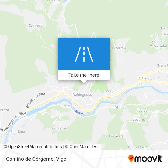 Camiño de Córgomo map