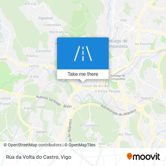 Rúa da Volta do Castro map