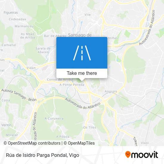 Rúa de Isidro Parga Pondal map