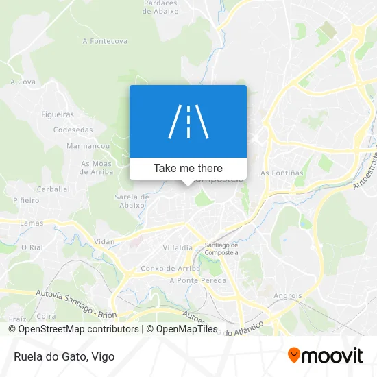 Ruela do Gato map