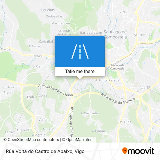 Rúa Volta do Castro de Abaixo map
