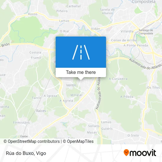 Rúa do Buxo map