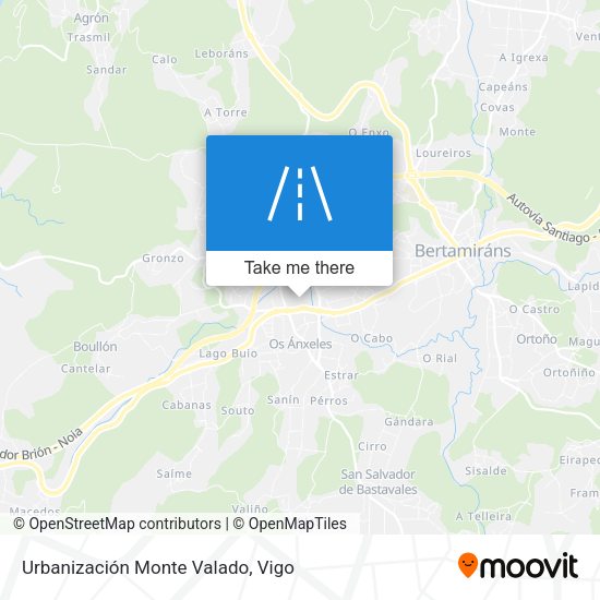 Urbanización Monte Valado map