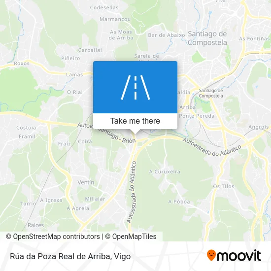 Rúa da Poza Real de Arriba map