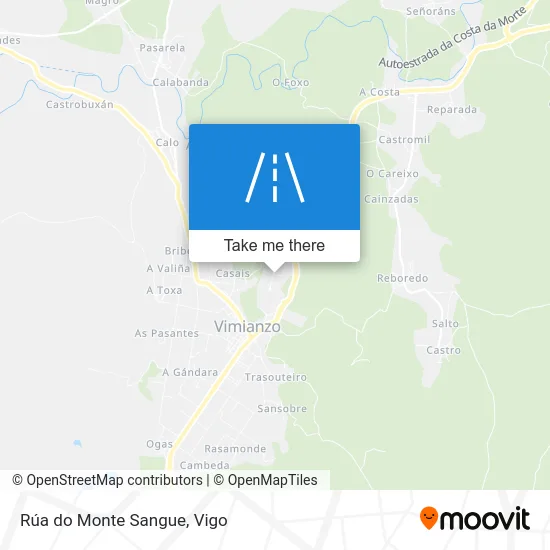Rúa do Monte Sangue map