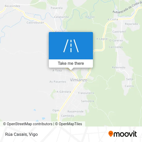 Rúa Casais map