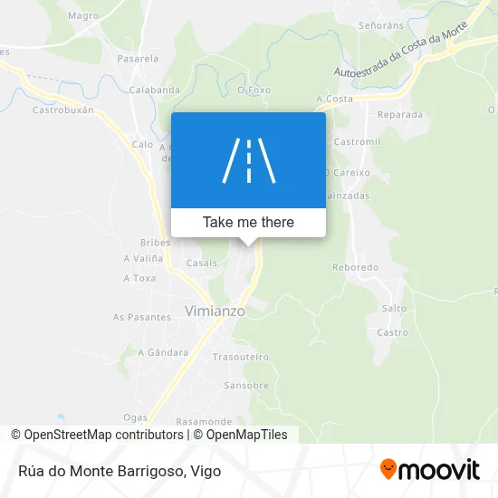 Rúa do Monte Barrigoso map