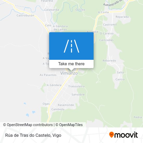 Rúa de Tras do Castelo map