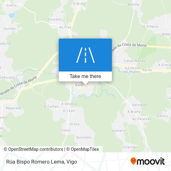 Rúa Bispo Romero Lema map