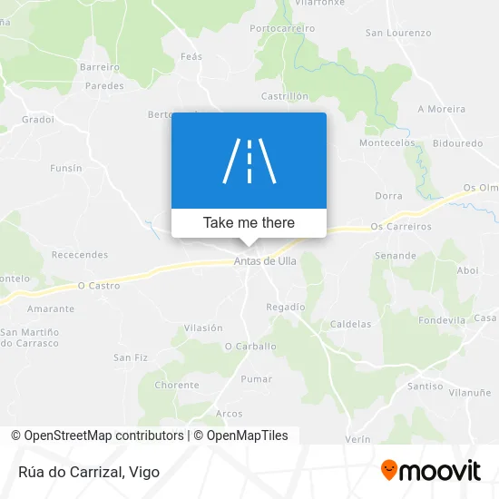 Rúa do Carrizal map