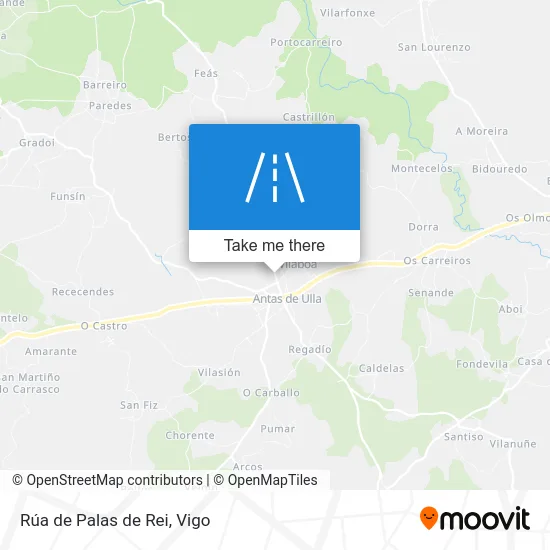 Rúa de Palas de Rei map