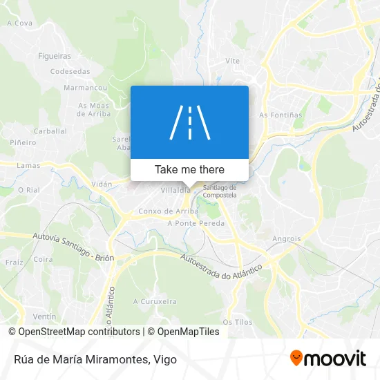 Rúa de María Miramontes map