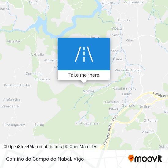 Camiño do Campo do Nabal map