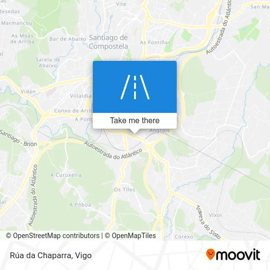 Rúa da Chaparra map