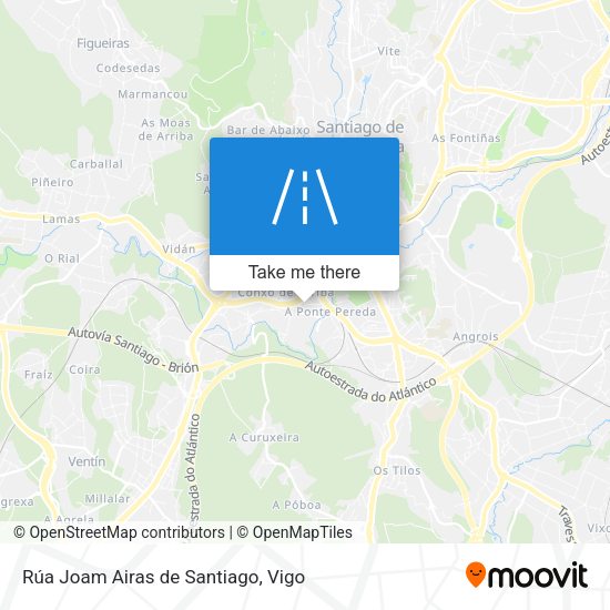 Rúa Joam Airas de Santiago map
