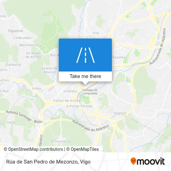 Rúa de San Pedro de Mezonzo map