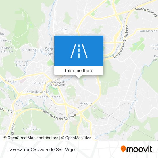 Travesa da Calzada de Sar map