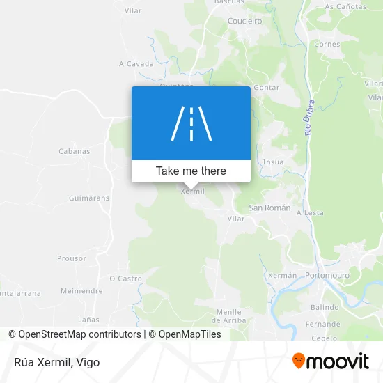 Rúa Xermil map