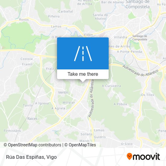 Rúa Das Espiñas map